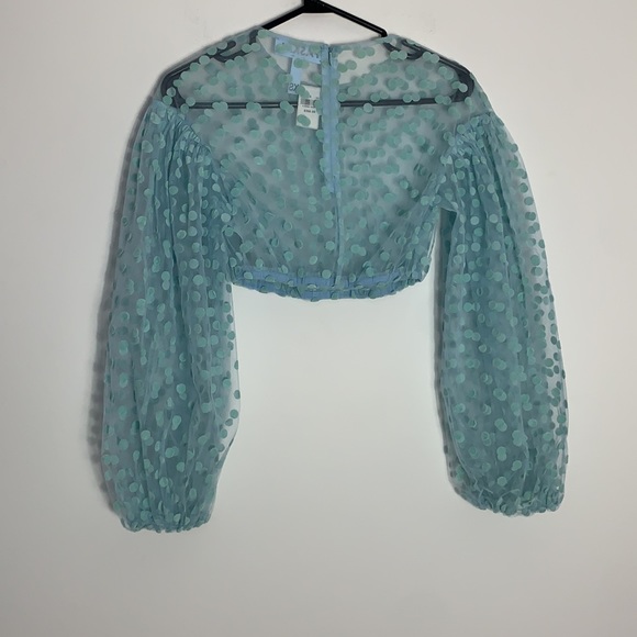 Paskal Sheer flocked tulle MIDI Dress - Picture 2 of 5